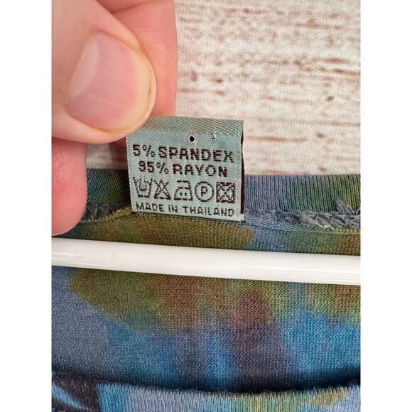 Kathmandu Imports Tie Dye T-Shirt Dress Women's Size Small Blue and Multicolor - Picture 9 of 11